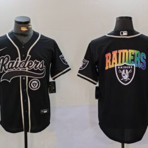 Nike Raiders Blank Black Rainbowl Vapor Baseball Limited Men Jersey
