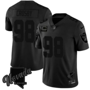 Nike Raiders 98 Maxx Crosby Black City Vapor Limited Men Jersey