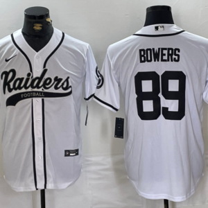 Nike Raiders 89 Bowers White Vapor Baseball Limited Men Jersey