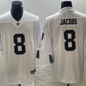 Nike Raiders 8 Josh Jacobs White Vapor Untouchable Limited Men Jersey
