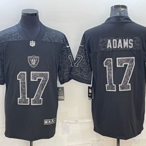 Nike Raiders 17 Davante Adams Black Reflective Vapor Limited Men Jersey
