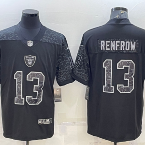 Nike Raiders 13 Hunter Renfrow Black Reflective Vapor Limited Men Jersey