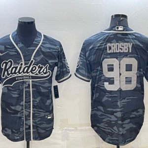 Nike Raiders 98 Maxx Crosby Camo Vapor Baseball Limited Men Jersey