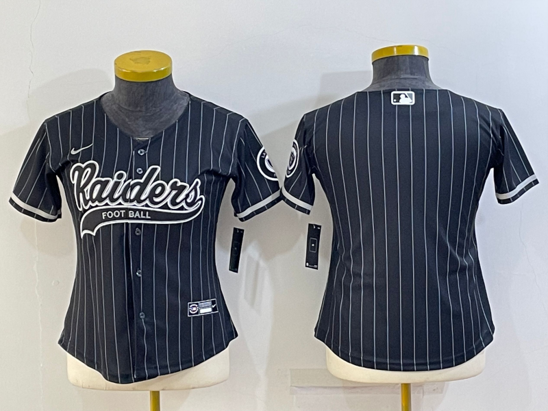 Nike Raiders Blank Black Vapor Baseball Limited Women Jersey