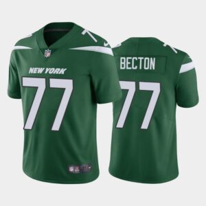 Jets 77 Mekhi Becton Green 2020 Draft Vapor Limited Men Jersey