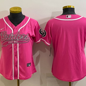 Nike Raiders Blank Pink Vapor Baseball Limited Women Jersey