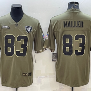 Nike Las Vegas Raiders 83 Darren Waller Olive 2022 Salute To Service Limited Men Jersey