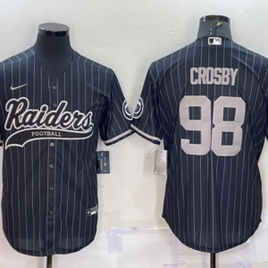 Nike Raiders 98 Maxx Crosby Black Vapor Baseball Limited Men Jersey