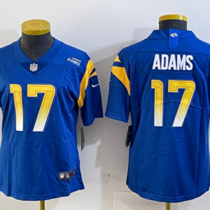 Nike Rams 17 Davante Adams Blue Vapor Untouchable Limited Women Jersey