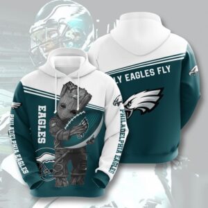 Philadelphia Eagles Punisher Skull Tree Football 3D Hoodie