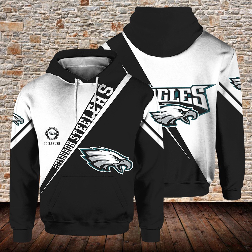 Philadelphia Eagles 3D Print Pocket Pullover Hoodie