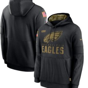 Philadelphia Eagles 2020 Black Salute To Service Hoodie