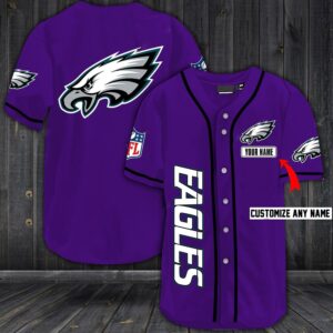 Philadelphia Eagles Baseball Customized Jersey