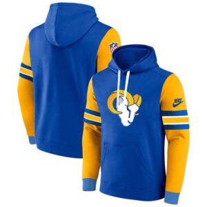 Rams Blue Yellow Pullover Hoodie