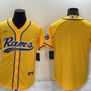 Rams Blank Yellow Baseball Vapor Limited Men Jersey
