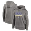 Rams 2022 Heathered Charcoal Super Bowl LVI Champions Locker Room Trophy Collection Pullover Women Hoodie(Run Small)
