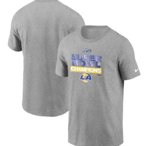 Rams 2022 Heathered Gray Super Bowl LVI Champions Locker Room Trophy Collection T-Shirt