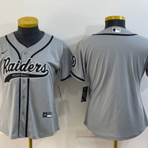Nike Raiders Blank Grey Vapor Baseball Limited Women Jersey