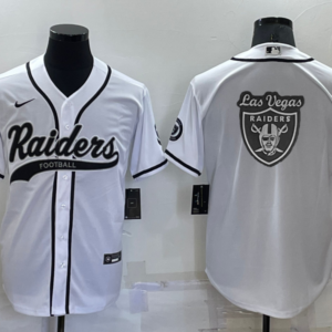 Nike Raiders Blank White Vapor Baseball Logo Limited Men Jersey