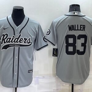 Nike Raiders 83 Darren Waller Gray Vapor Baseball Limited Men Jersey