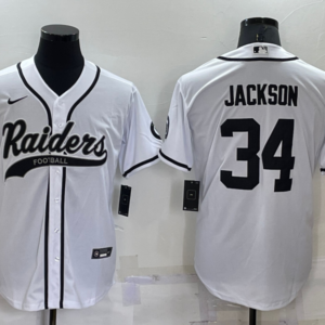 Nike Raiders 34 Bo Jackson Vapor Baseball Limited Men Jersey