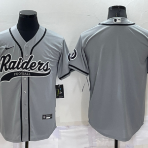 Nike Raiders Blank Grey Vapor Baseball Limited Men Jersey