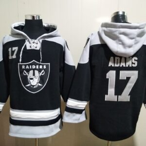 Raiders 17 Davante Adams  Black Hoodie Sweatshirt