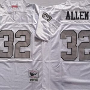 Raiders 32 Jack Tatum White Throwback Men Jersey