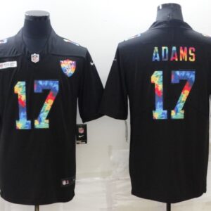 Nike Raiders 17 Davante Adams Black Rainbow Vapor Limited Men Jersey