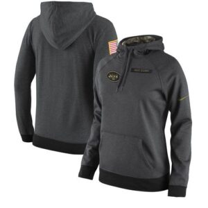Jets 2016 Anthracite Salute to Service Women Hoodie