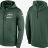 Nike Jets Green Team Logo Full Zip Hoodie