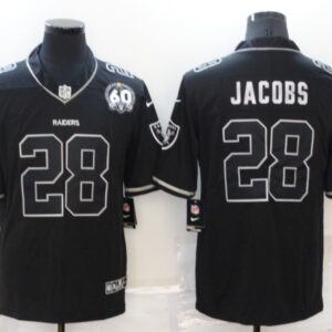 Nike Raiders 28 Josh Jacobs Black Shadow Vapor Limited Men Jersey