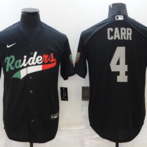 Nike Raiders 4 Carr Black Mexico Vapor Limited Men Jersey
