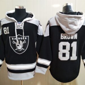 Nike Raiders 81 Tim Brown Black Sweatshirt Hoodie