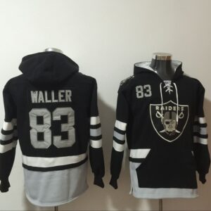 Raiders 83 Darren Waller Black Hoodie Sweatshirt
