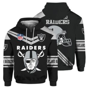 Las Vegas Raiders Rugby Fan 3D Flight Suit Spring Trainer Black Hoodie Sweatshirt
