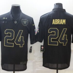Nike Raiders 24 Marshawn Lynch Black 2020 Salute to Service Limited Men Jersey