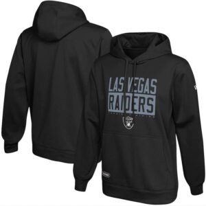 Raiders New Era Black School of Hard Knocks Pullover Hoodie