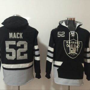 Nike Raiders 52 Khalil Mack Black Hoodie Sweatshirt