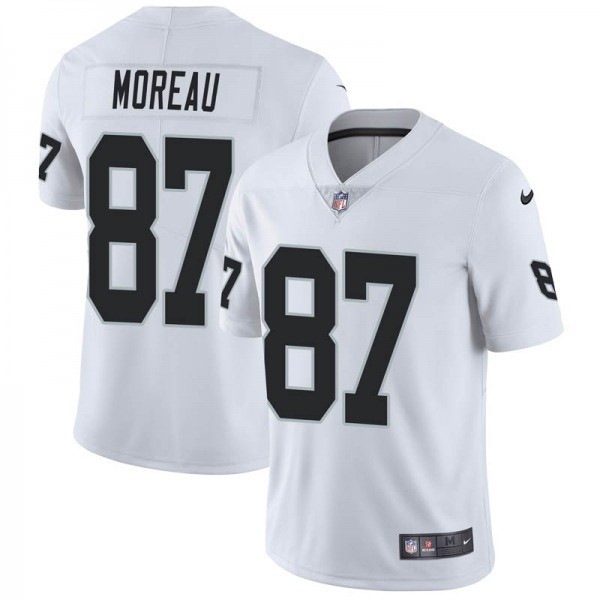 Nike Raiders 87 Foster Moreau White Vapor Untouchable Limited Men Jersey