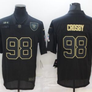 Nike Raiders 98 Maxx Crosby 2020 Black Salute to Service Limited Men Jersey
