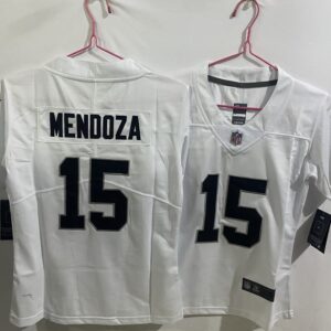 Las Vegas Raiders 15 Mendoza White Vapor Limited Youth Jersey