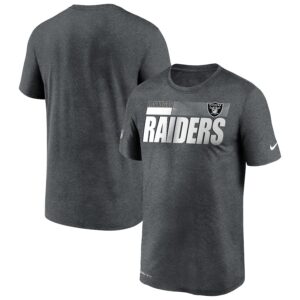 Las Vegas Raiders 2020 Grey Sideline Impact Legend Performance T-Shirt