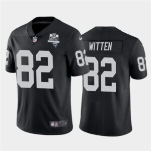 Nike Raiders 82 Jason Witten Black 2020 Inaugural Season Vapor Limited Youth Jersey