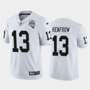 Nike Raiders 13 Hunter Renfrow White 2020 Inaugural Season Vapor Limited Men Jersey