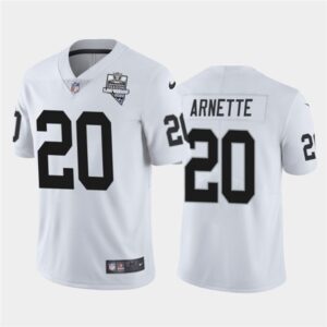 Nike Raiders 20 Damon Arnette White 2020 Inaugural Season Vapor Limited Men Jersey