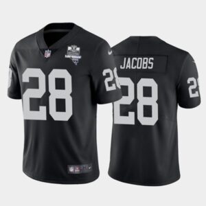 Nike Raiders 28 Josh Jacobs Black 2020 Inaugural Season Limited Jersey