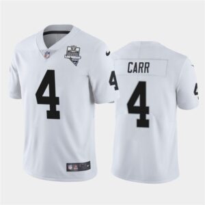 Nike Raiders 4 Derek Carr White 2020 Inaugural Season Vapor Limited Men Jersey