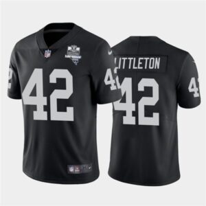 Nike Raiders 42 Cory Littleton  Black 2020 Inaugural Season Vapor Limited Men Jersey