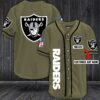 Oakland Raiders Baseball Customized Jersey (3)